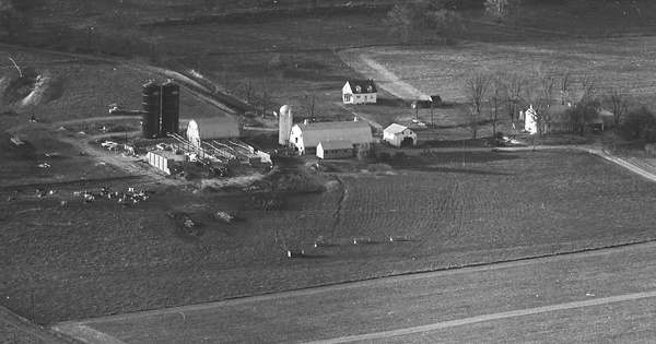 Vintage Aerial photo from 1967 in Frederick County, MD