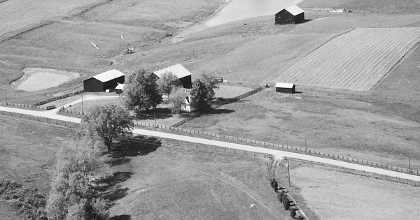Vintage Aerial photo from 1985 in Shelby County, KY