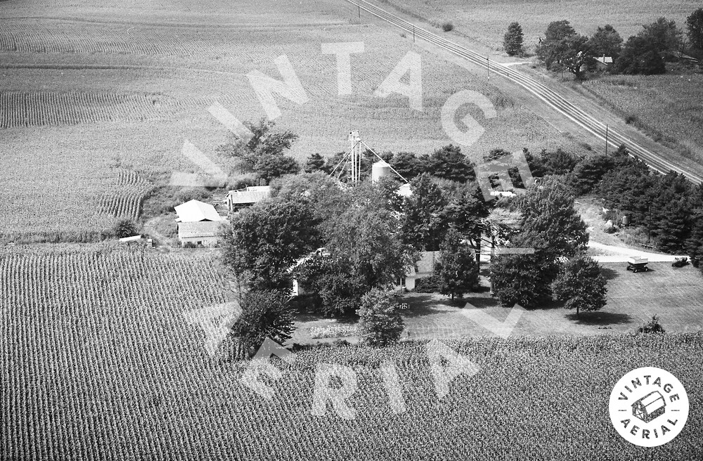 Vintage Aerial Indiana Parke County 1976 4EPA28