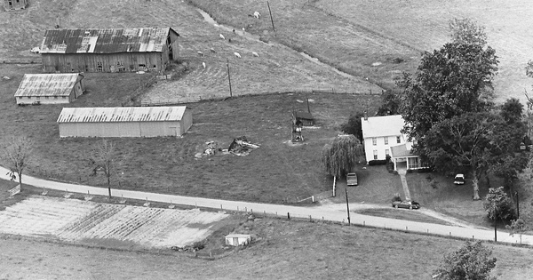 Vintage Aerial photo from 1980 in Morgan County, IN