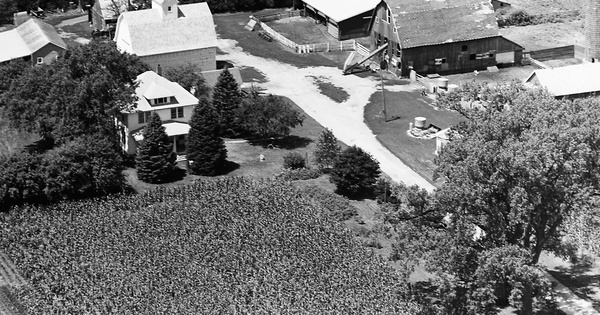 Vintage Aerial photo from 1974 in Black Hawk County, IA