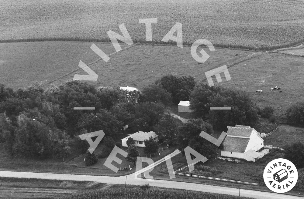 Vintage Aerial Iowa Audubon County 1979 2GAU29