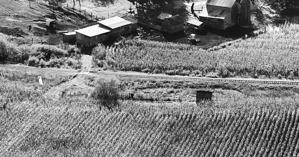 Vintage Aerial photo from 1968 in Fillmore County, MN