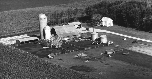Vintage Aerial photo from 1977 in Cottonwood County, MN