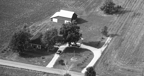 Vintage Aerial photo from 1988 in Shelby County, IN