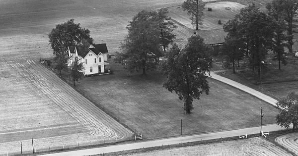 Vintage Aerial photo from 1964 in Tipton County, IN