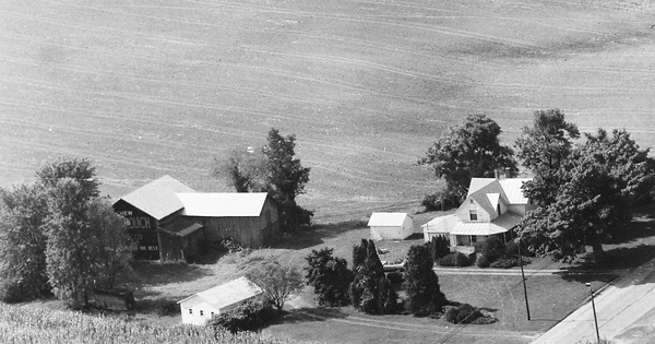 Vintage Aerial photo from 1983 in Van Buren County, MI