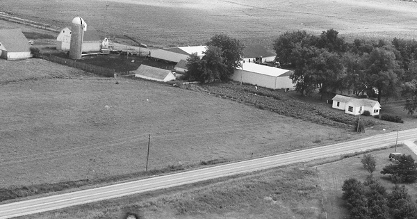 Vintage Aerial photo from 1978 in Wapello County, IA