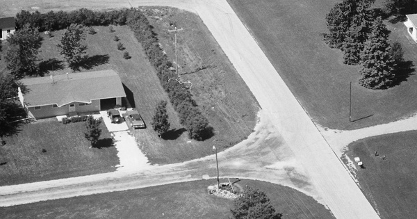 Vintage Aerial photo from 1988 in Webster County, IA