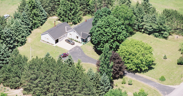 Vintage Aerial photo from 2001 in Charlevoix County, MI