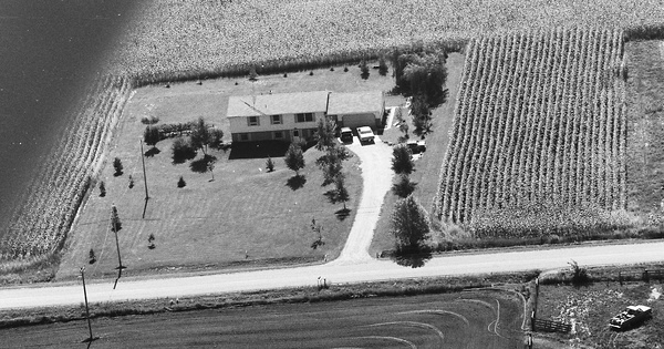 Vintage Aerial photo from 1983 in Clinton County, MI