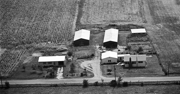 Vintage Aerial photo from 1976 in Grant County, IN