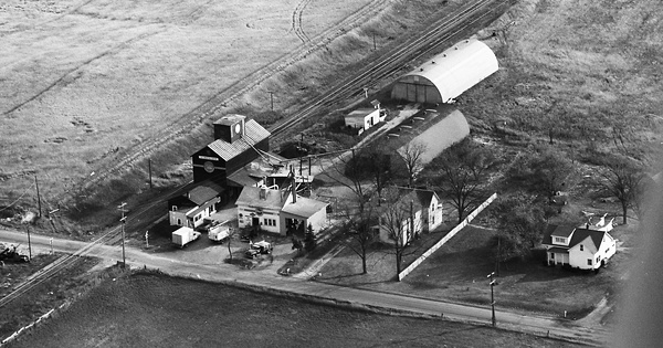 Vintage Aerial photo from 1963 in Livingston County, MI