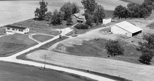 Vintage Aerial photo from 1978 in Dubuque County, IA