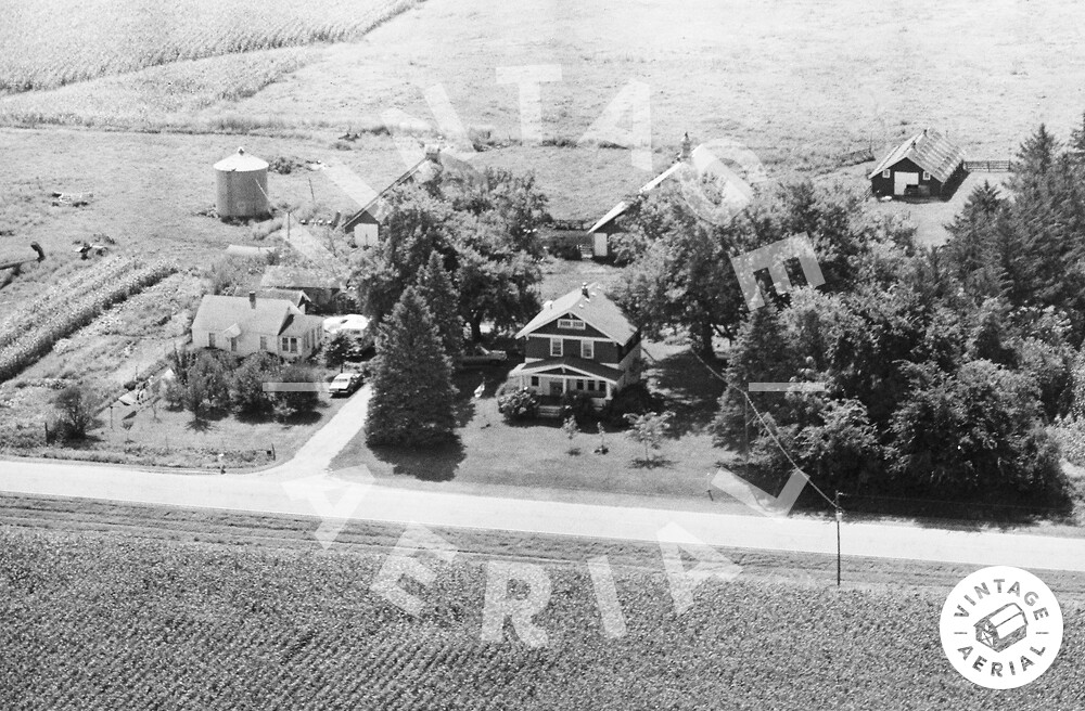 Vintage Aerial Iowa Dallas County 1982 10FDL17