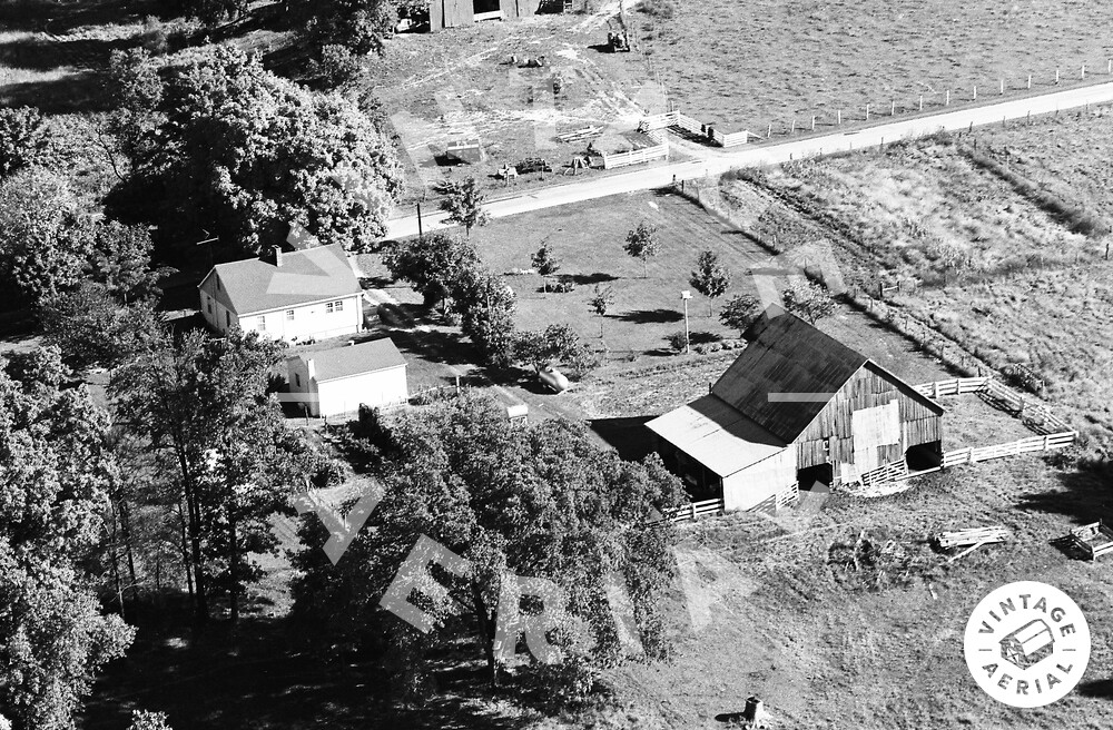 Vintage Aerial Indiana Warrick County 1974 1FWRR9