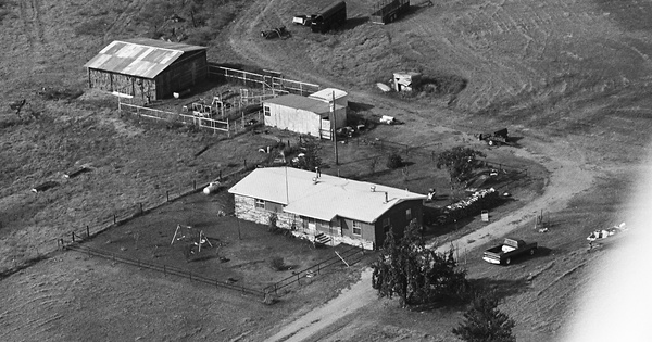 Vintage Aerial photo from -1986 in Coal County, OK