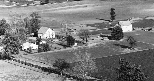 Vintage Aerial photo from 1972 in Delaware County, IN