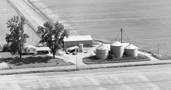 Vintage Aerial photo from 1981 in White County, IL