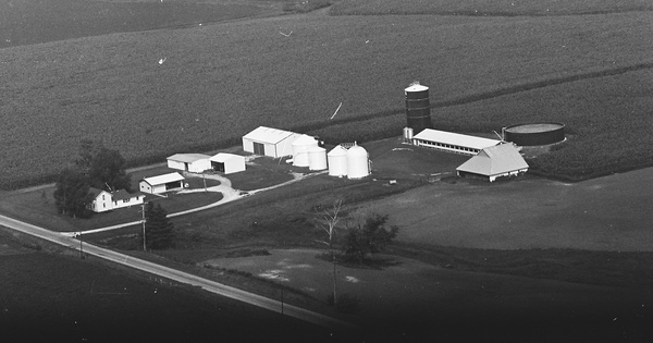 Vintage Aerial photo from 1981 in Warren County, IL