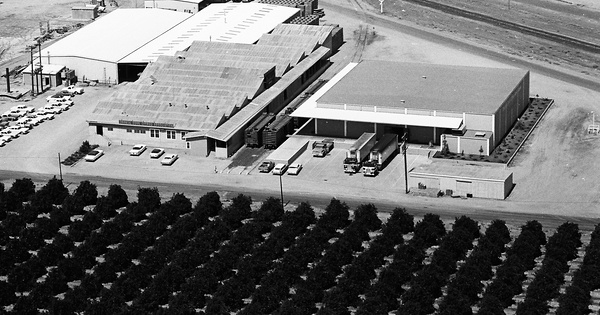 Vintage Aerial photo from 1969 in Fresno County, CA
