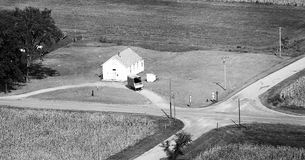 Vintage Aerial photo from 1976 in Marquette County, WI