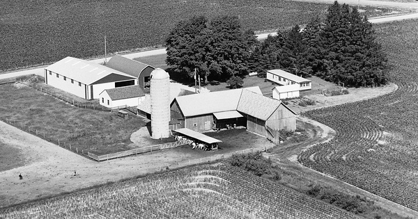 Vintage Aerial photo from 1979 in Marathon County, WI