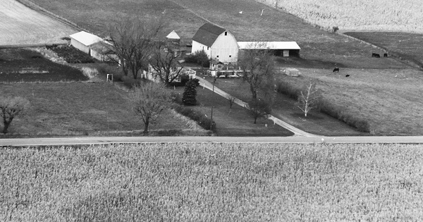 Vintage Aerial photo from 1974 in Kenosha County, WI