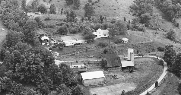 Vintage Aerial photo from 1982 in Mason County, WV