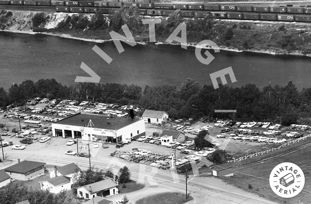 Vintage Aerial Maine Aroostook County 1965 64OAR1