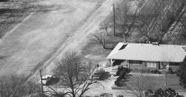 Vintage Aerial photo from 1986 in Caswell County, NC