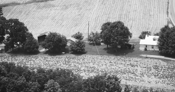 Vintage Aerial photo from 1987 in Surry County, NC
