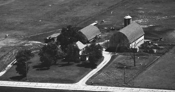 Vintage Aerial photo from 1977 in Fond du Lac County, WI