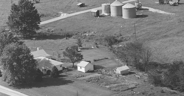 Vintage Aerial photo from 1978 in Crawford County, IL