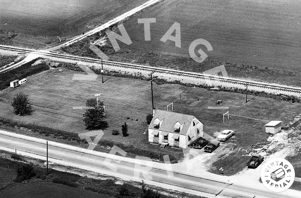 Vintage Aerial Illinois Boone County 1965 50BBO23