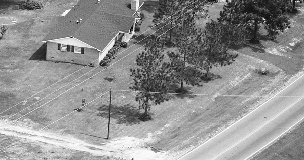 Vintage Aerial photo from 1982 in Tift County, GA