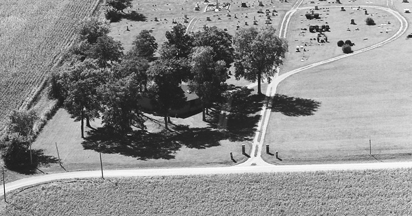 Vintage Aerial photo from 1973 in Logan County, IL
