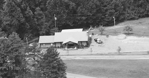 Vintage Aerial photo from 1987 in Pickens County, SC