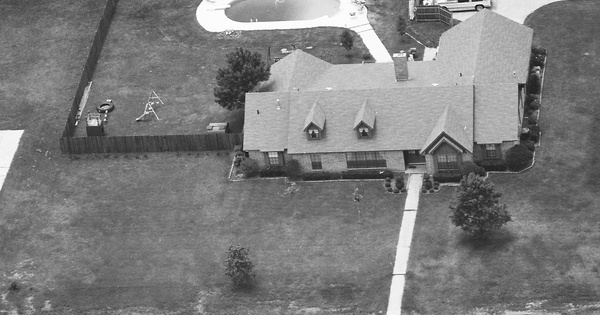 Vintage Aerial photo from 1989 in Bowie County, TX