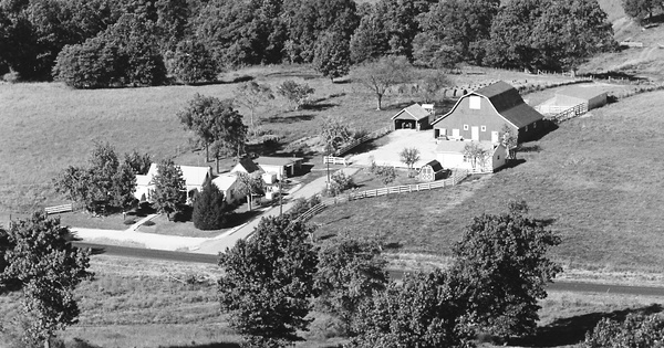 Vintage Aerial photo from 1979 in Barry County, MO