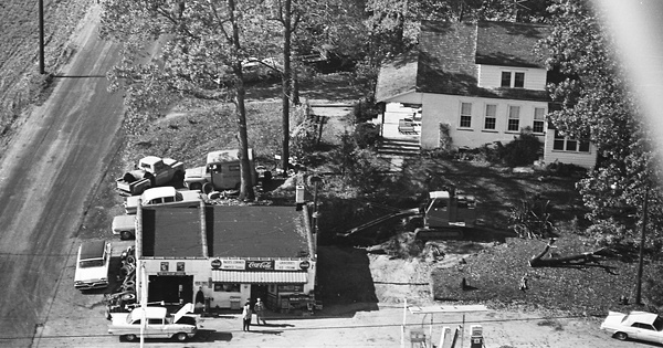 Vintage Aerial photo from 1965 in Chester County, PA