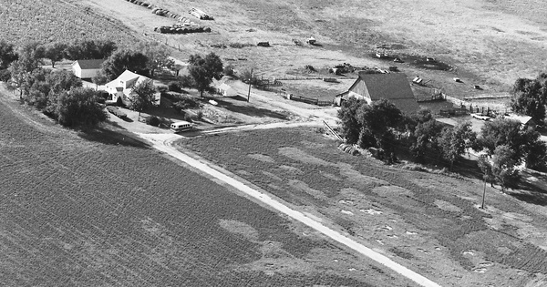 Vintage Aerial photo from 1982 in Reno County, KS