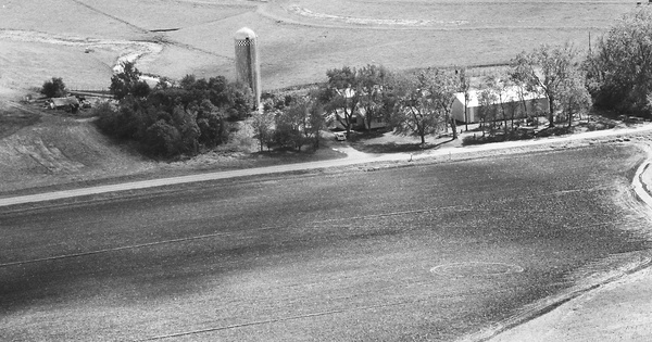 Vintage Aerial photo from 1985 in Union County, SD