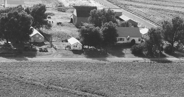 Vintage Aerial photo from 1983 in Atchison County, KS