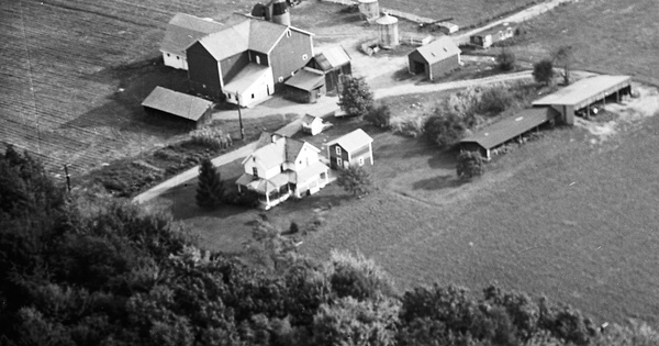 Vintage Aerial photo from 1969 in Mercer County, PA