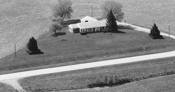 Vintage Aerial photo from 1985 in Hardin County, IL