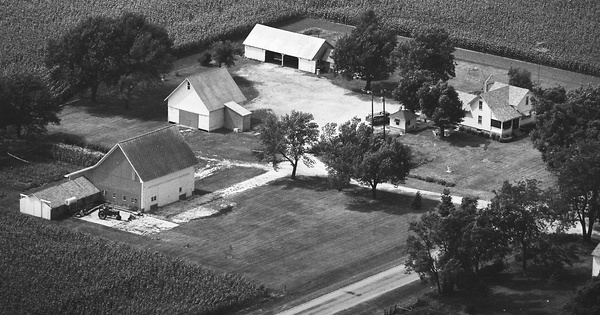 Vintage Aerial photo from 1976 in Iroquois County, IL