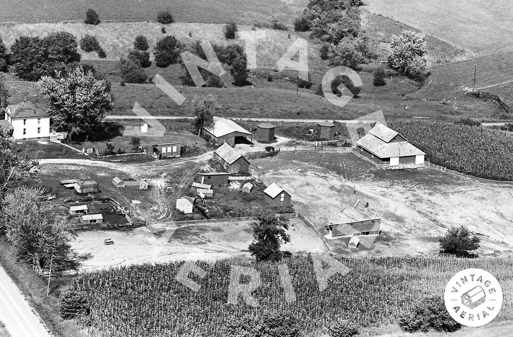 Vintage Aerial Illinois Mercer County 1965 11BME12