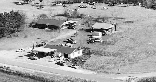Vintage Aerial photo from 1984 in Morgan County, GA