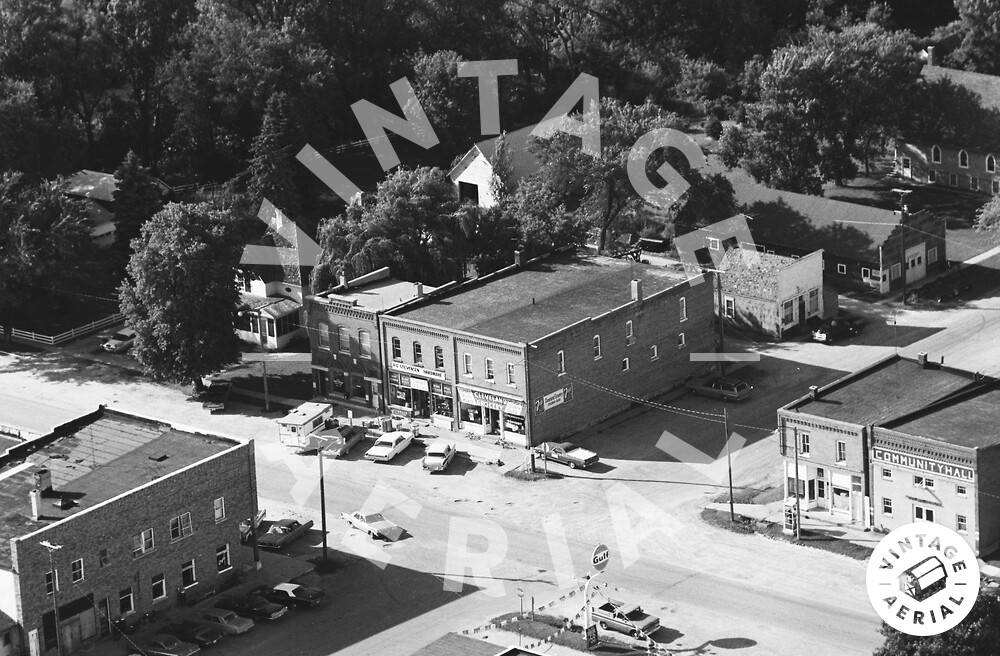 Vintage Aerial Iowa Howard County 1971 7IHO15